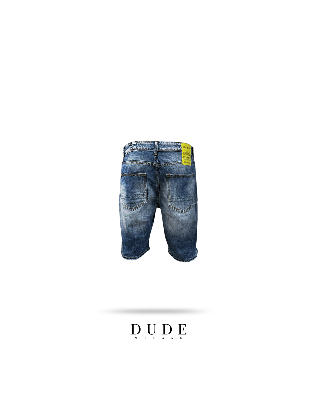 Shorts jeans ripped - blu