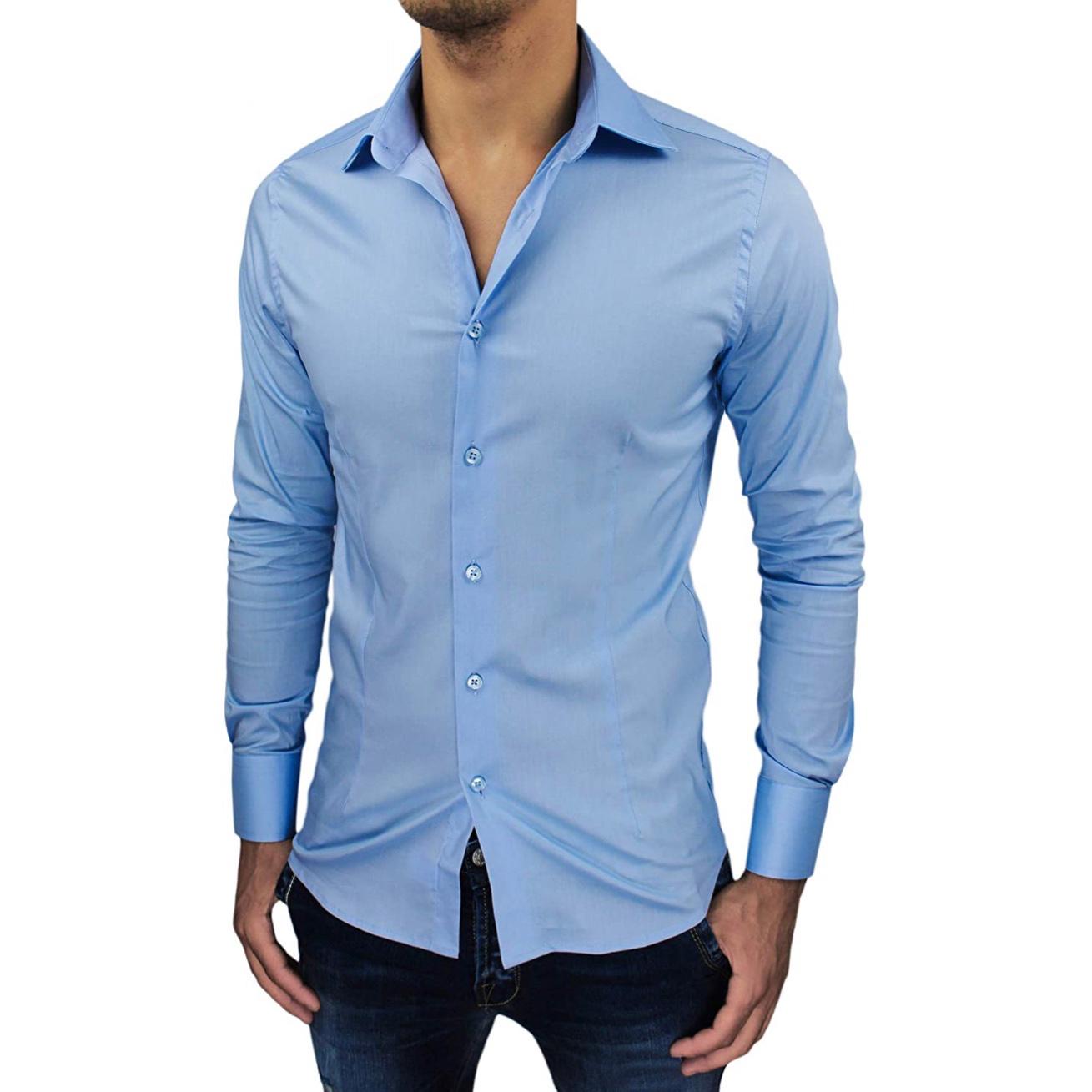 Shirt Slim Fit - Light Blu