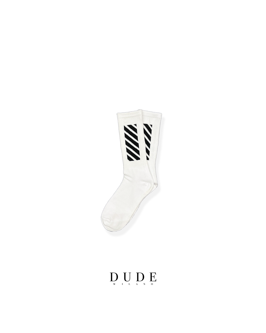 Socks - LINED - WHITE