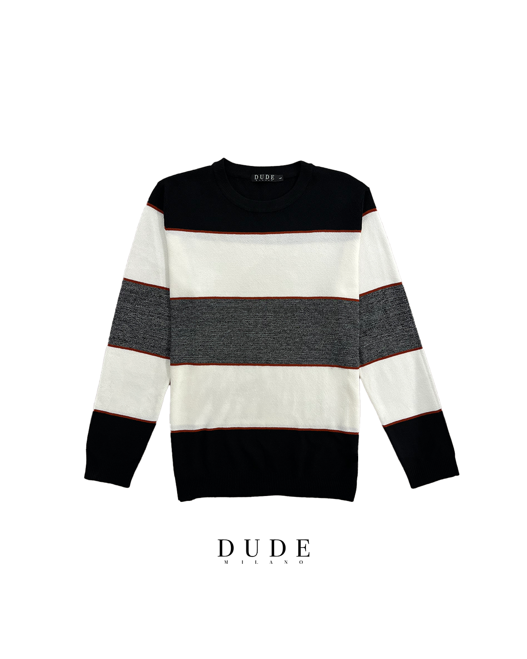 Sweater Stripe Melange - Grey